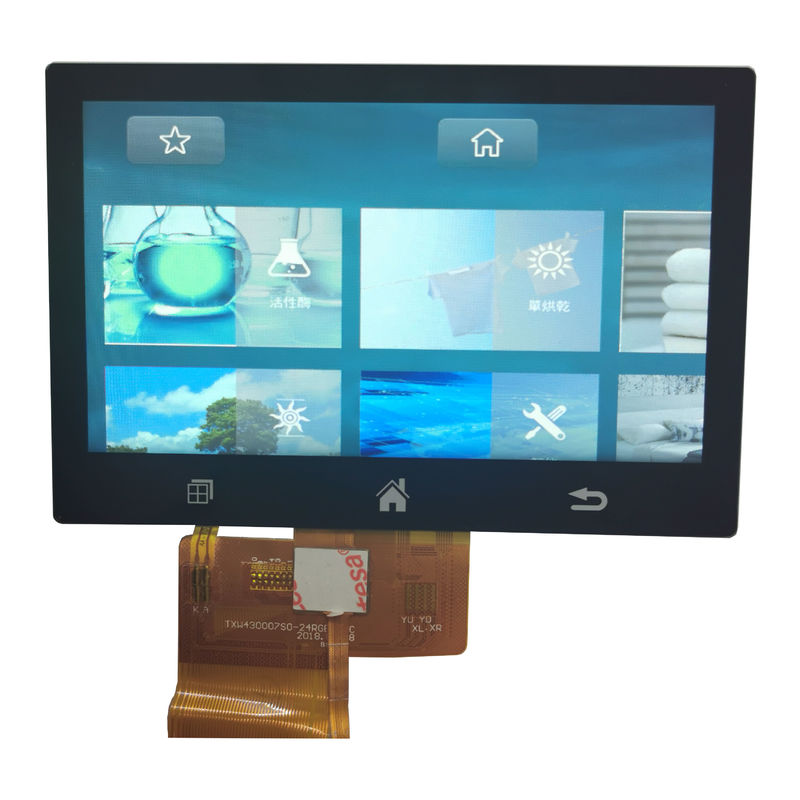 4,3 Duim 50 Speld800xrgbx480 TFT LCD Touch screen met IPS Comité